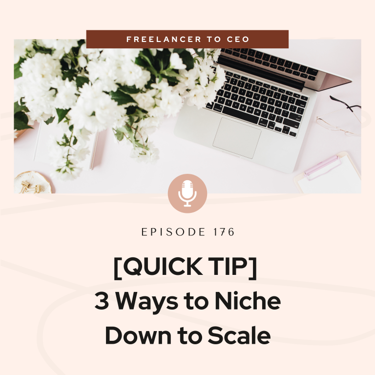 [QUICK TIP] – 3 Ways to Niche Down to Scale